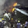 India, aereo si schianta nell’atterraggio