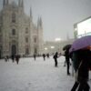 Milano nel caos, risveglio nella neve