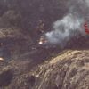 Canadair dei Vigili del fuoco precipita sull’Etna, a bordo due piloti