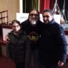 Agrigento Festa del mandarlo in fiore.il “Banco del mutuo soccorso” in concerto.  Foto con Piero Ligammari